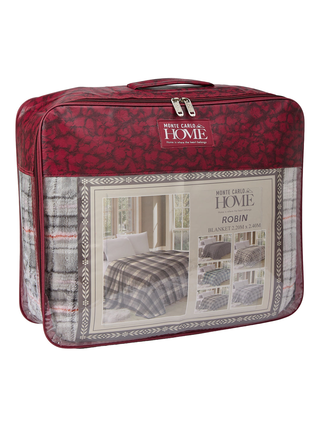 Double Bed 2 Ply 440 GSM Blanket for Winter (Robin), Weight 2.3 kg