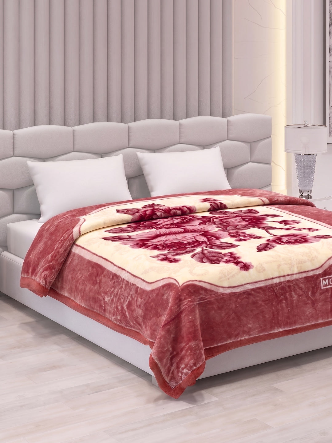 Printed Double Bed 3 Ply 1300 GSM Blanket for Winter (Rustom), Weight 7 kg