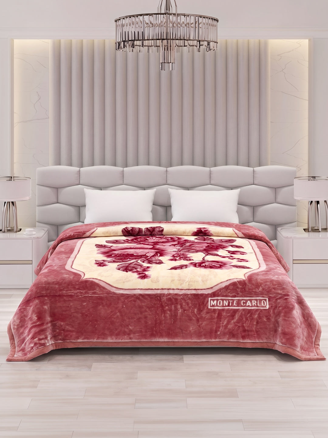 Printed Double Bed 3 Ply 1300 GSM Blanket for Winter (Rustom), Weight 7 kg