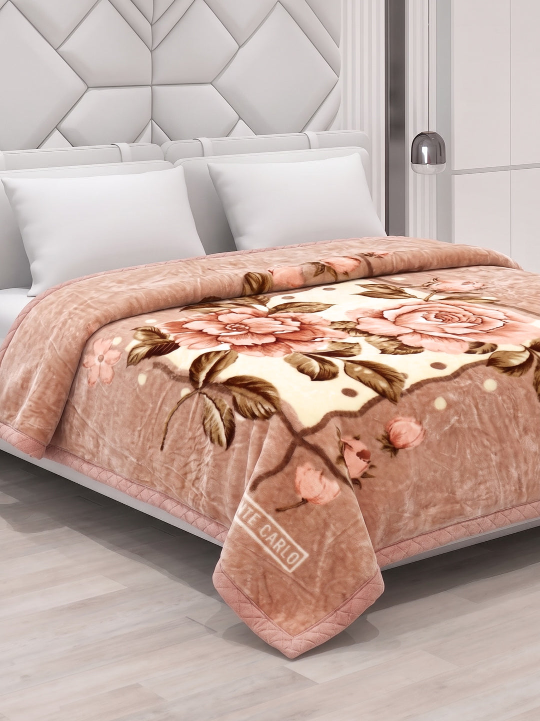 Printed Double Bed 3 Ply 1300 GSM Blanket for Winter (Rustom), Weight 7 kg