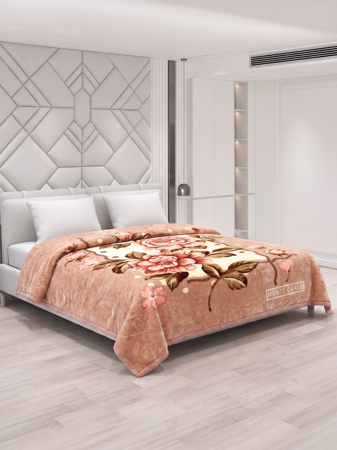 Printed Double Bed 3 Ply 1300 GSM Blanket for Winter (Rustom), Weight 7 kg