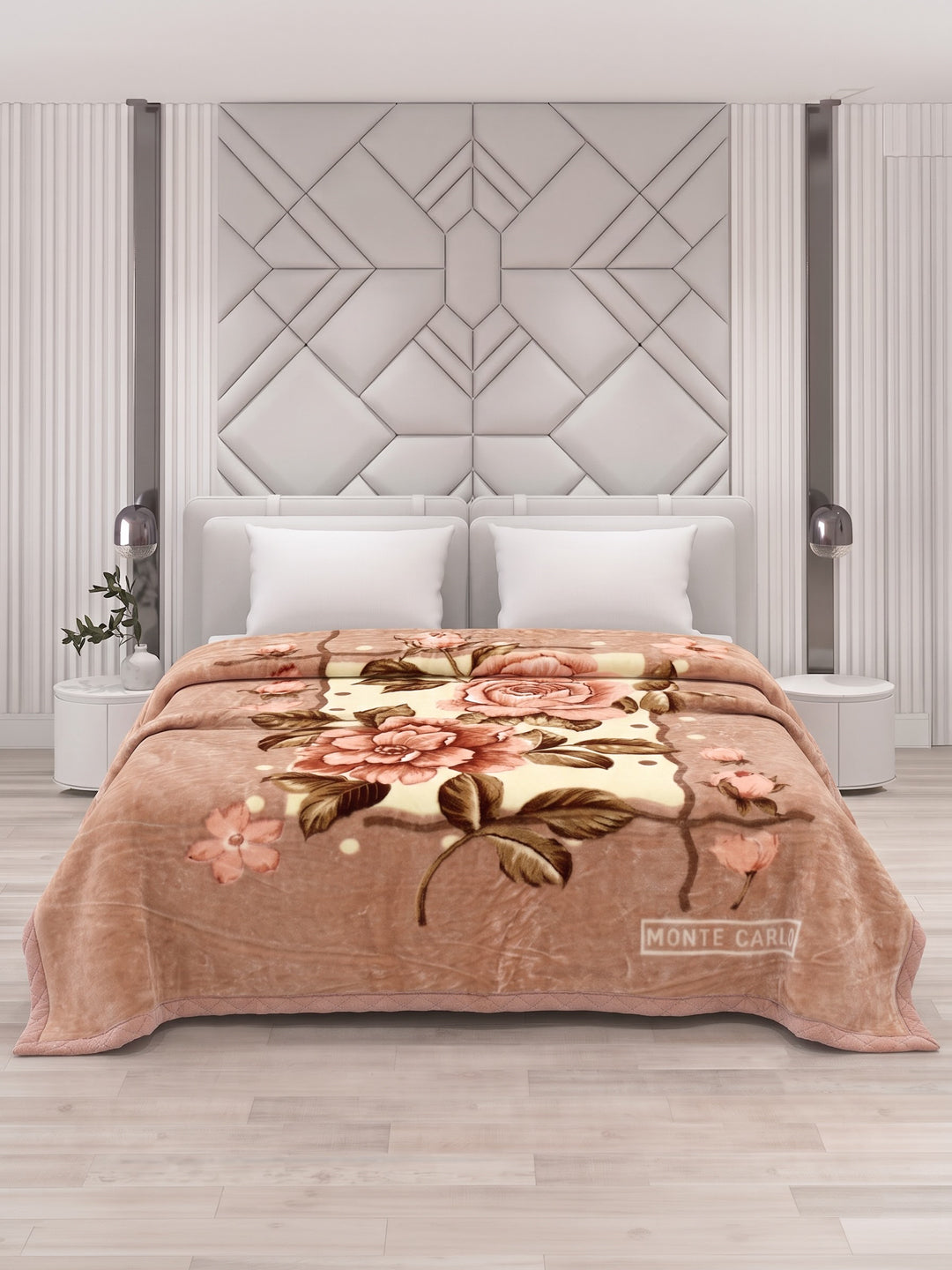 Printed Double Bed 3 Ply 1300 GSM Blanket for Winter (Rustom), Weight 7 kg