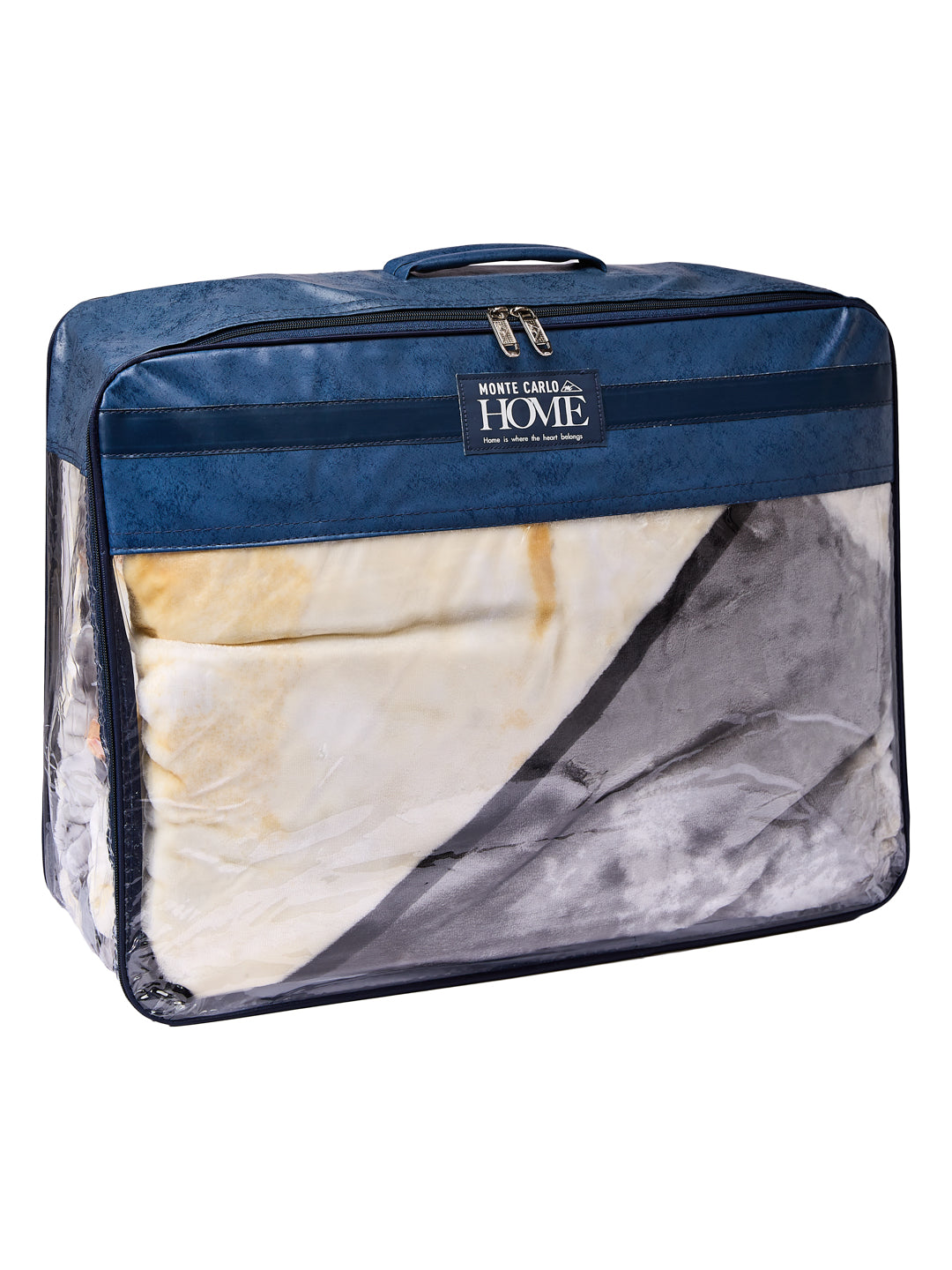 Printed Double Bed 2 Ply 600 GSM Blanket for Winter (Samuel Plus), Weight 3.15 kg