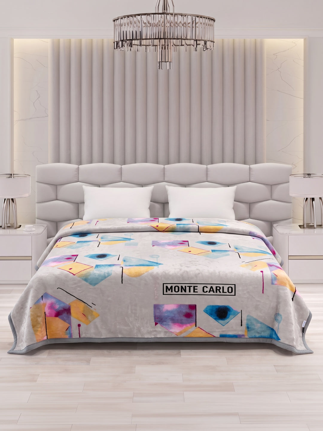 Printed Double Bed 2 Ply 600 GSM Blanket for Winter (Samuel Plus), Weight 3.15 kg