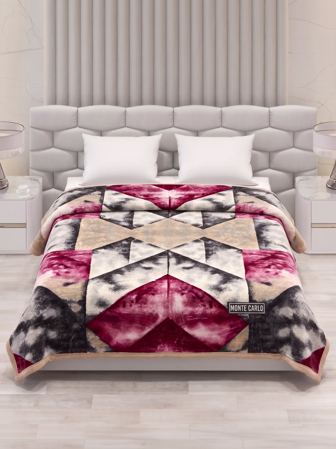Printed Double Bed 2 Ply 600 GSM Blanket for Winter (Samuel Plus), Weight 3.15 kg