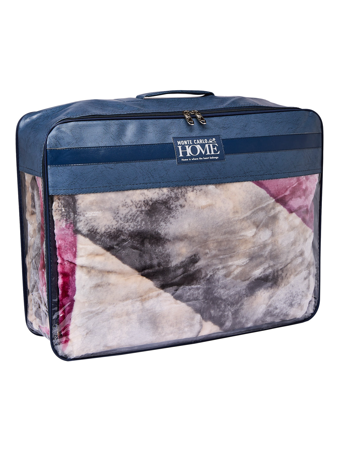 Printed Double Bed 2 Ply 600 GSM Blanket for Winter (Samuel Plus), Weight 3.15 kg