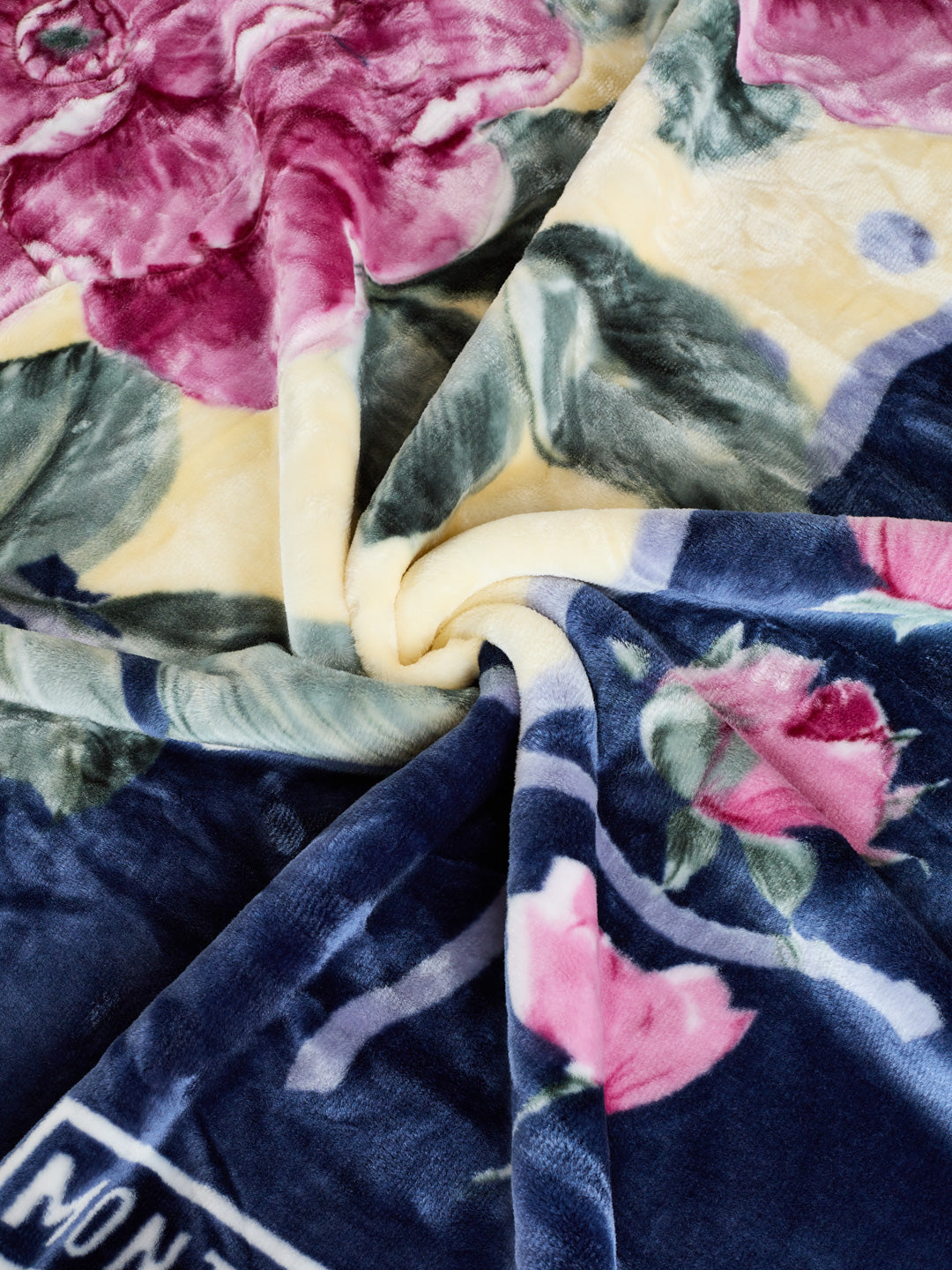 Floral Print Double Bed 2 Ply 750 GSM Blanket for Winter (Super Star), Weight 4 kg