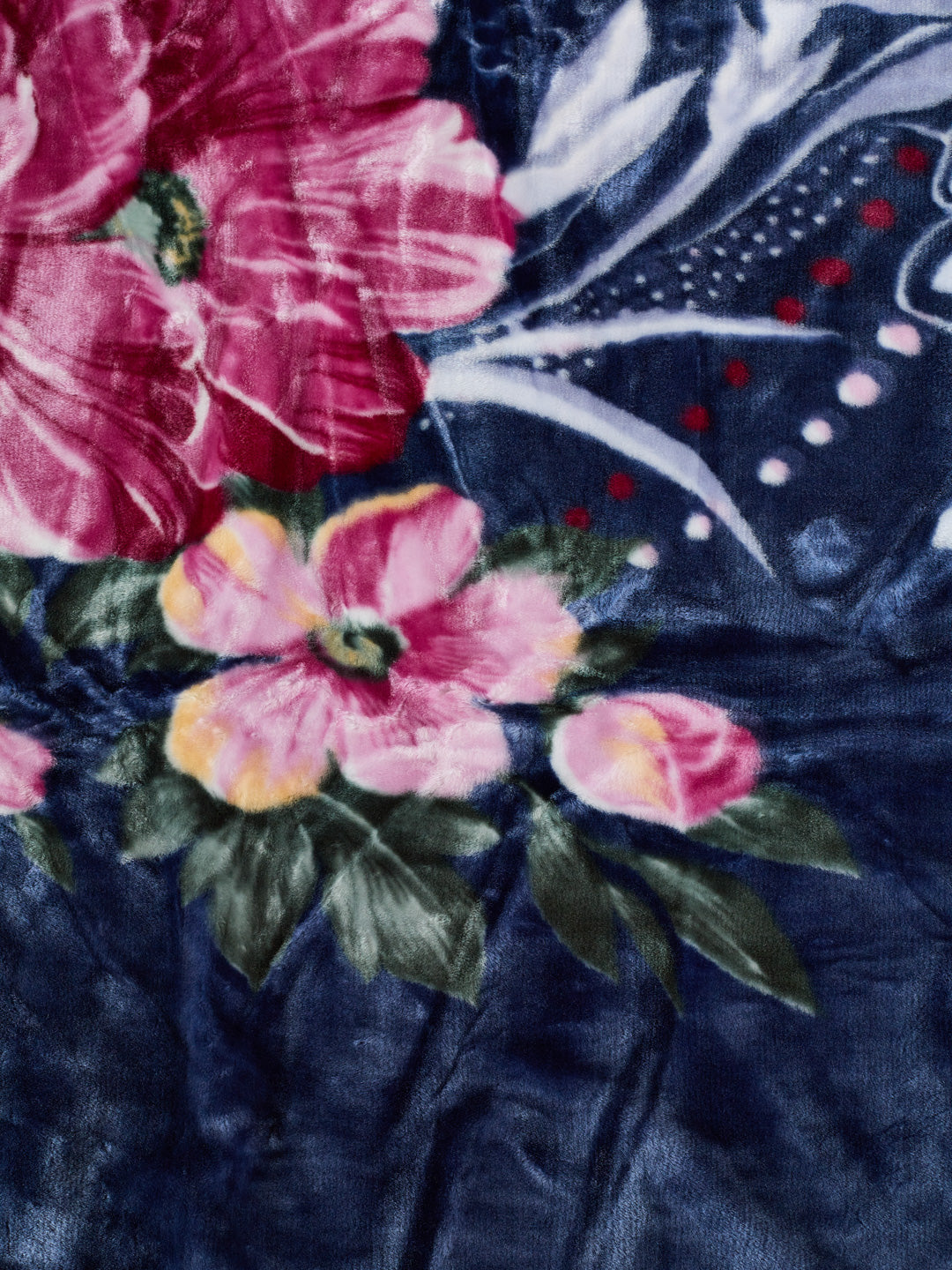 Floral Print Double Bed 2 Ply 750 GSM Blanket for Winter (Super Star), Weight 4 kg
