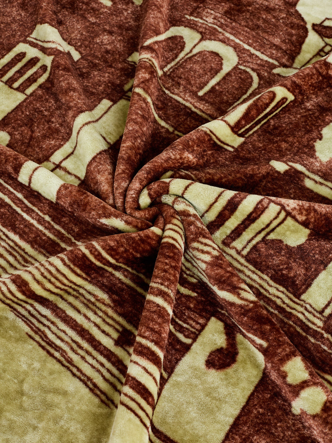 Printed Double Bed 2 Ply 550 GSM Blanket for Winter (Tradition), Weight 3 kg