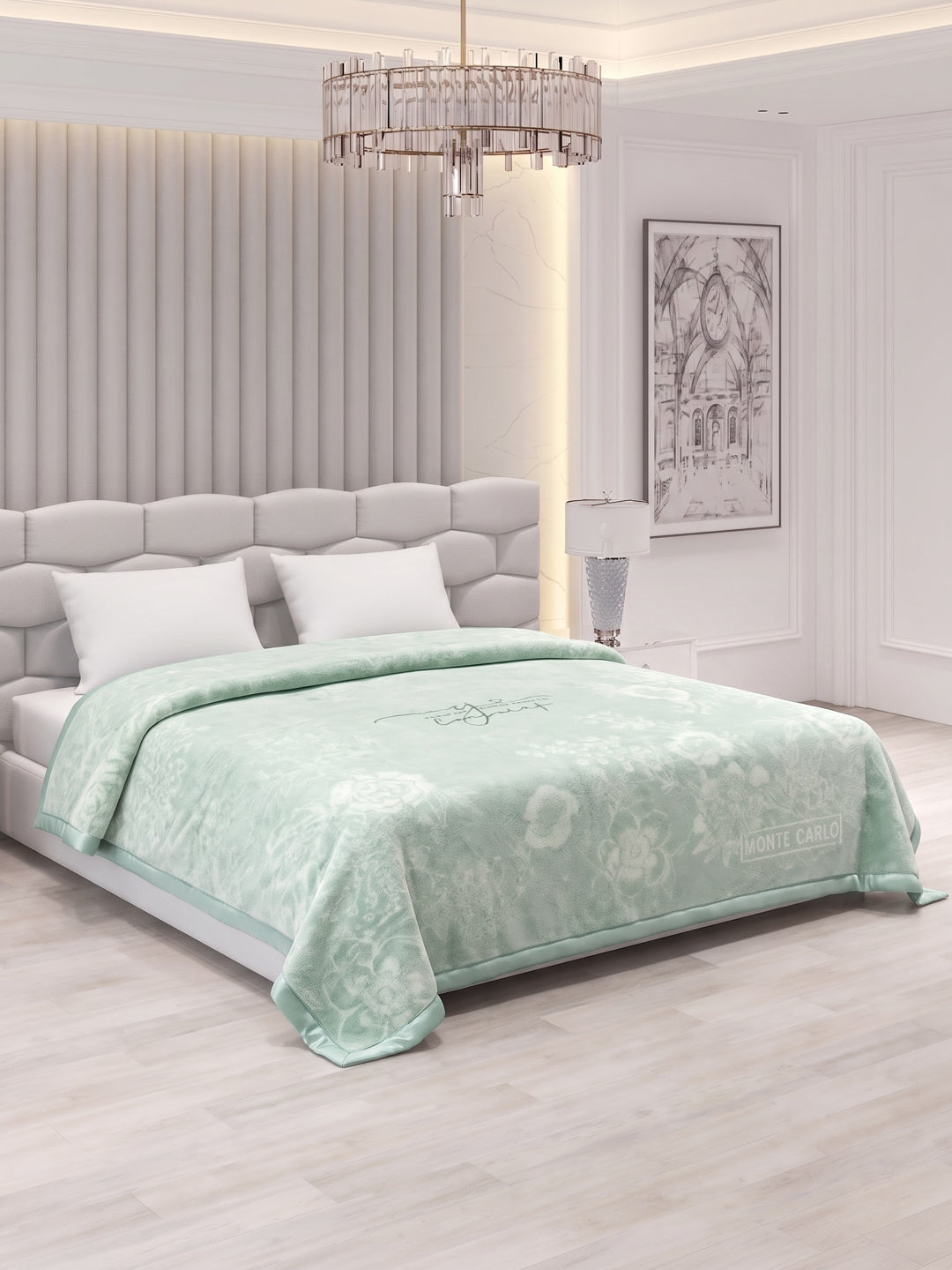 Printed Double Bed 2 Ply 840 GSM Blanket for Winter (Tranquil), Weight 4.4 kg