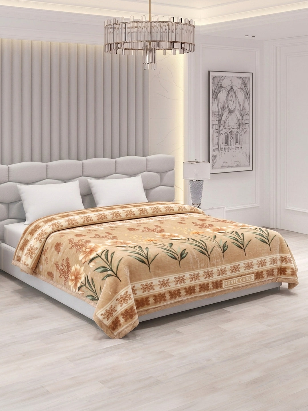 Printed Double Bed 2 Ply 900 GSM Blanket for Winter (Vista Plus), Weight 4.8 kg