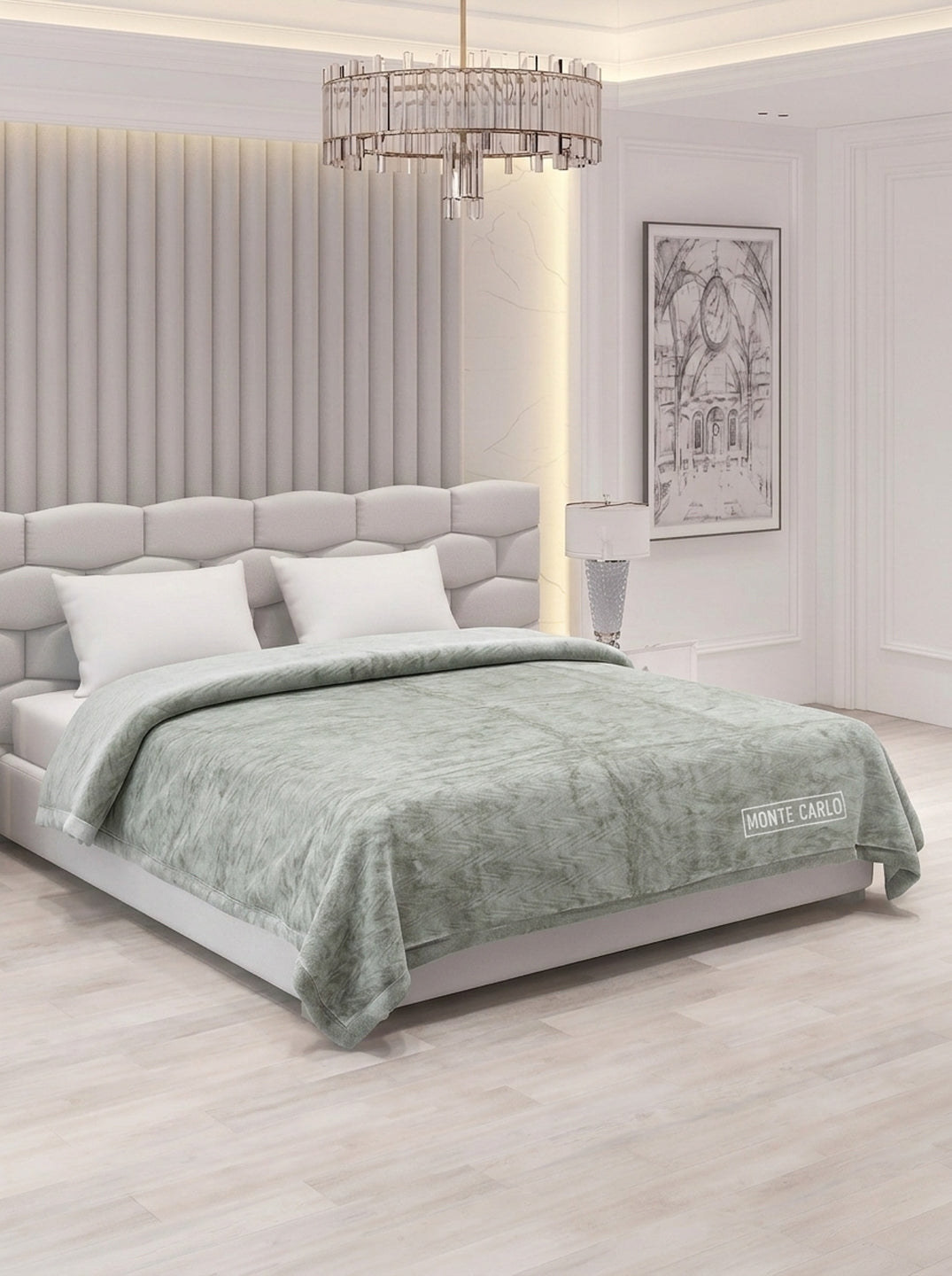 Printed Double Bed 2 Ply 840 GSM Blanket for Winter (Windsor), Weight 4.4 kg