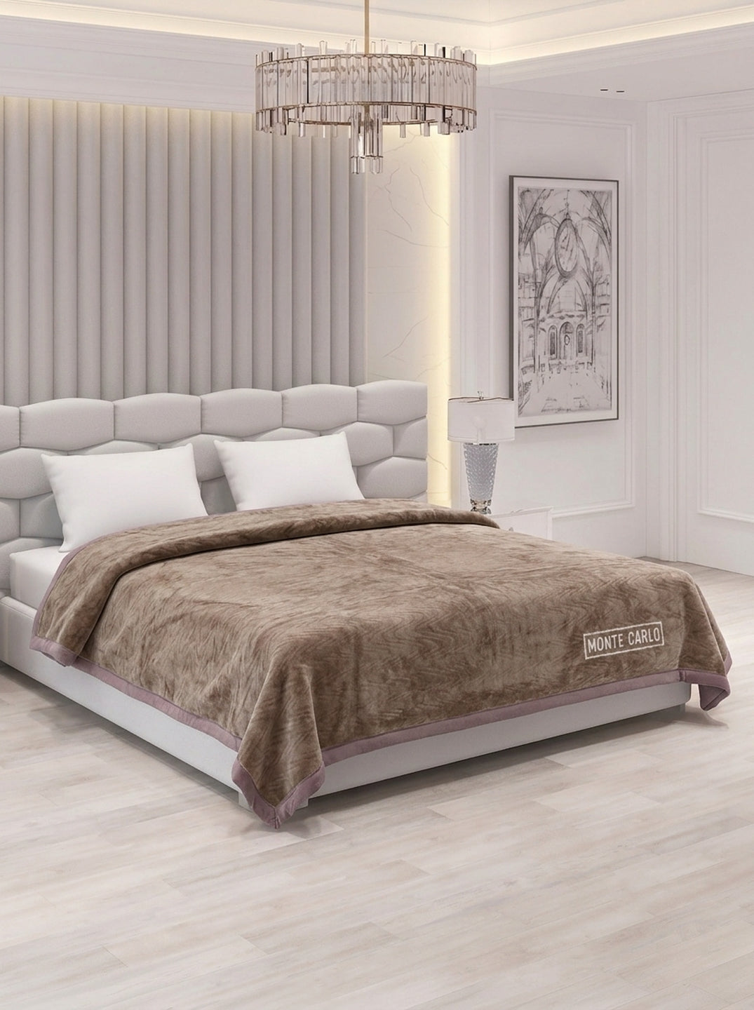 Printed Double Bed 2 Ply 840 GSM Blanket for Winter (Windsor), Weight 4.4 kg
