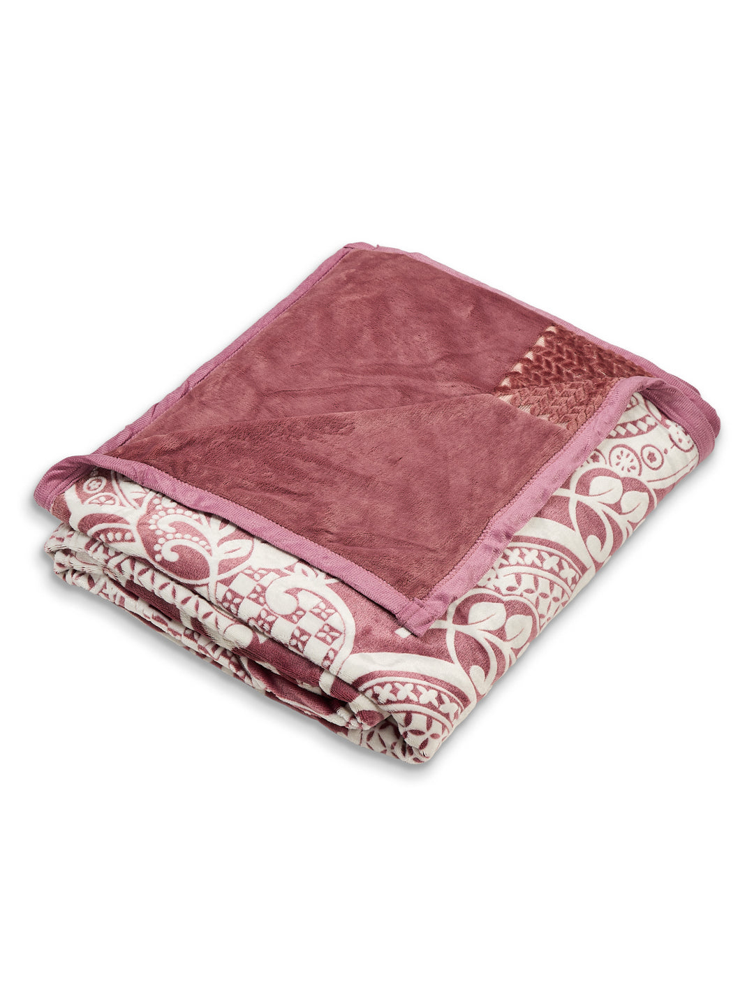 Printed Double Bed 2 Ply 470 GSM Blanket for Winter (Winston), Weight 2.5 kg
