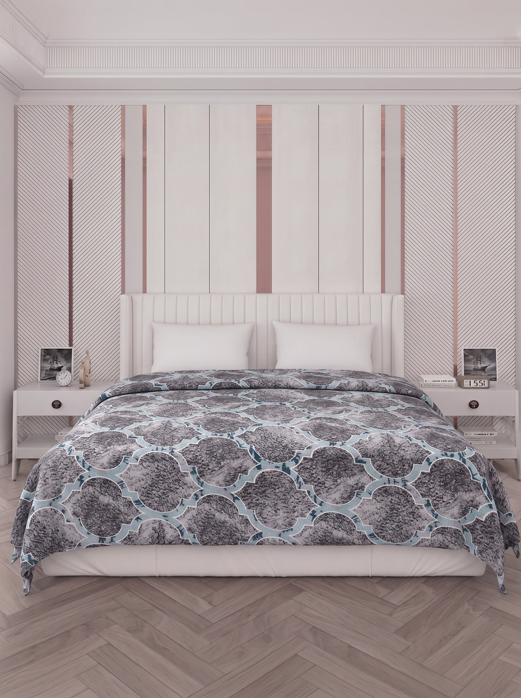 Printed Double Bed 150 GSM AC Blanket (Myra), Weight 1.2 kg