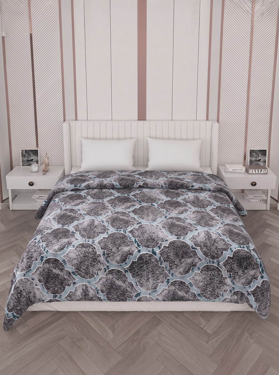 Printed Double Bed 150 GSM AC Blanket (Myra), Weight 1.2 kg