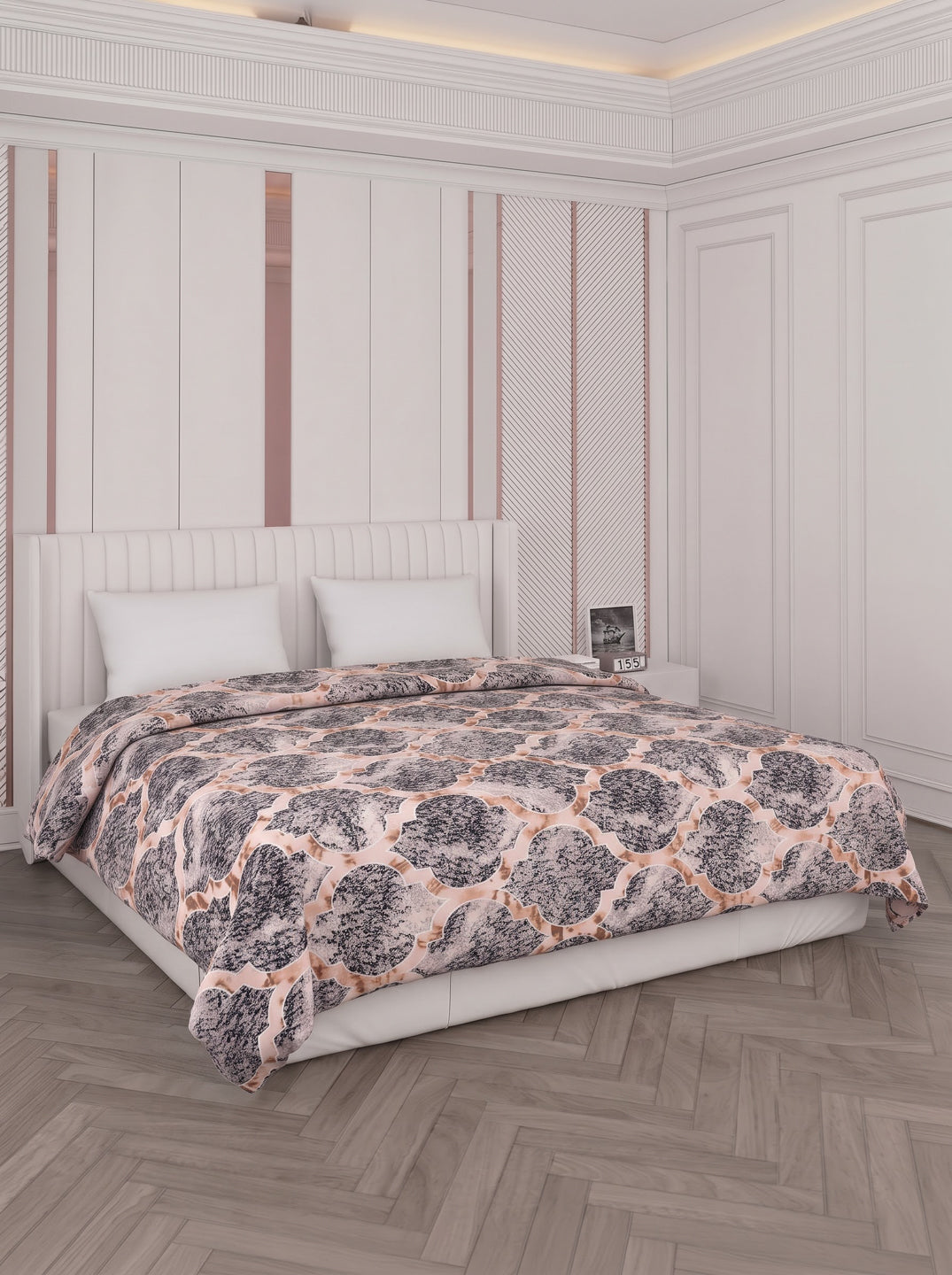 Printed Double Bed 150 GSM AC Blanket (Myra), Weight 1.2 kg