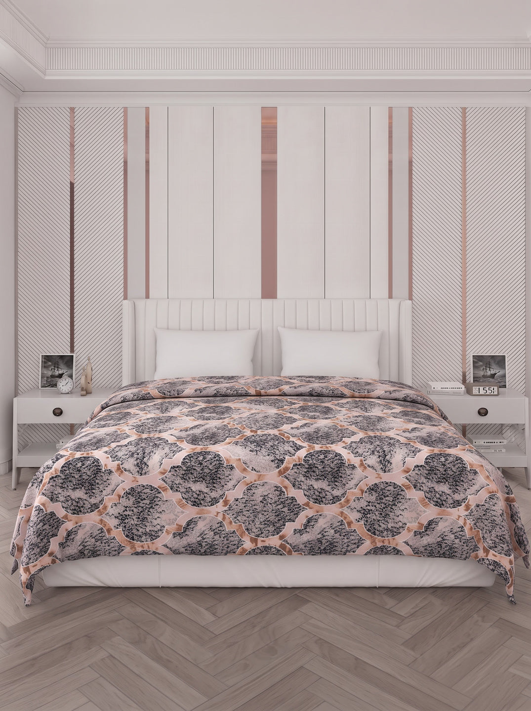 Printed Double Bed 150 GSM AC Blanket (Myra), Weight 1.2 kg