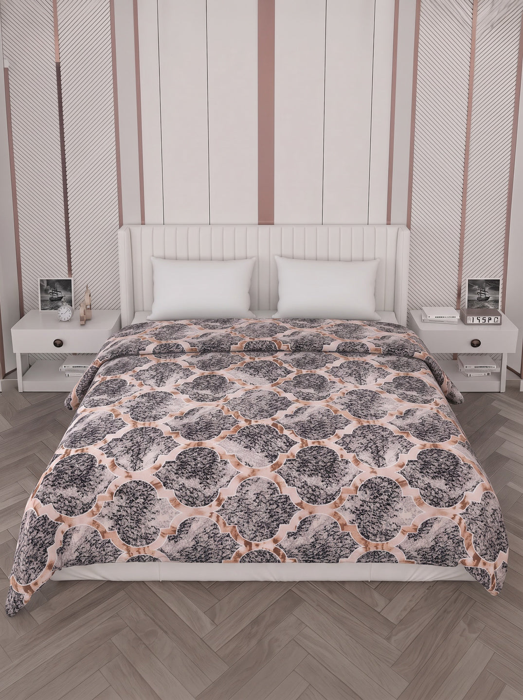 Printed Double Bed 150 GSM AC Blanket (Myra), Weight 1.2 kg