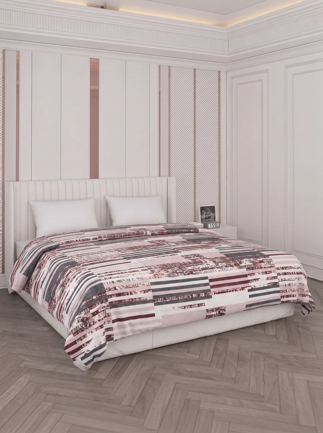 Printed Double Bed 150 GSM AC Blanket (Myra), Weight 1.2 kg