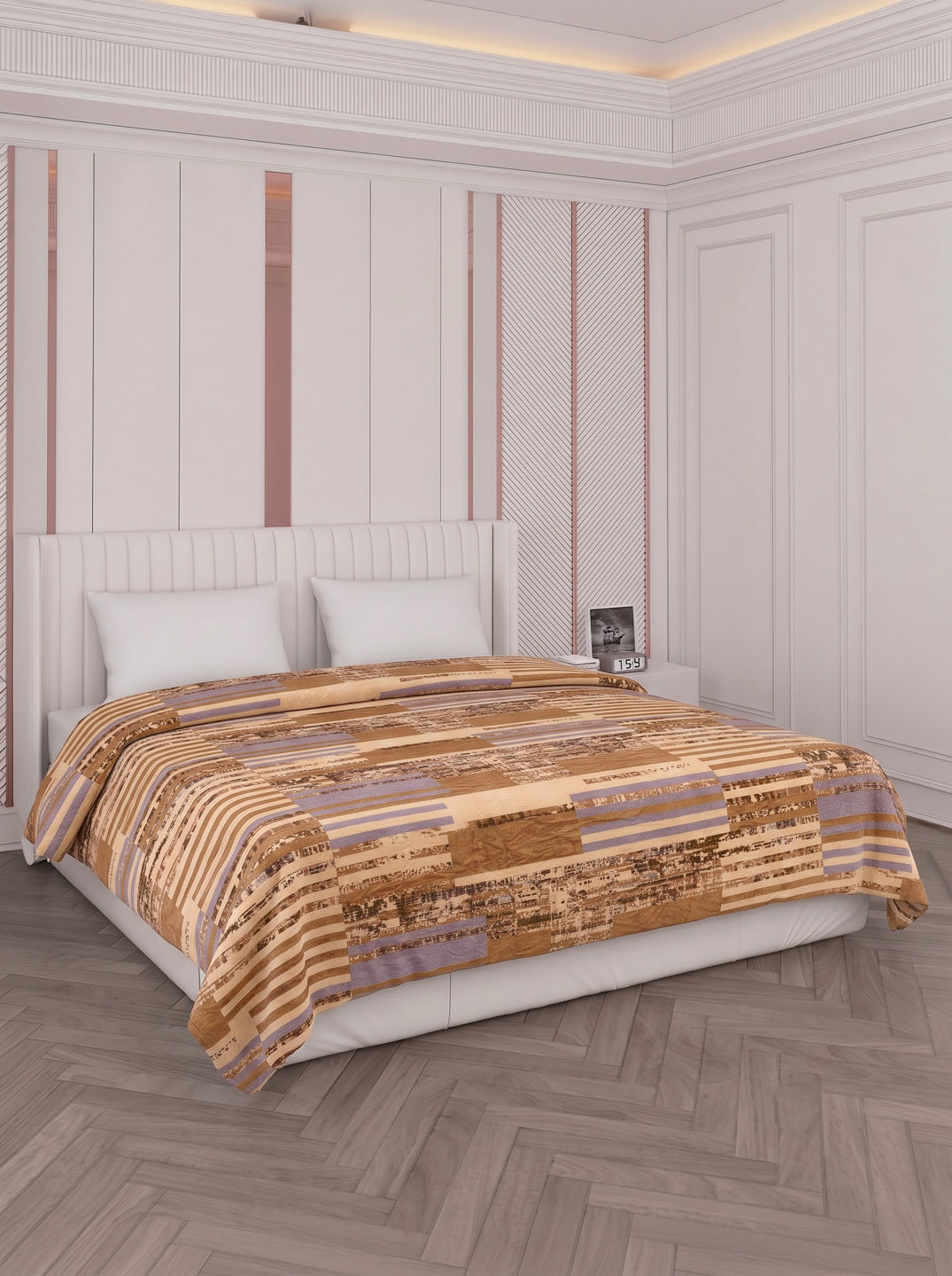 Printed Double Bed 150 GSM AC Blanket (Myra), Weight 1.2 kg