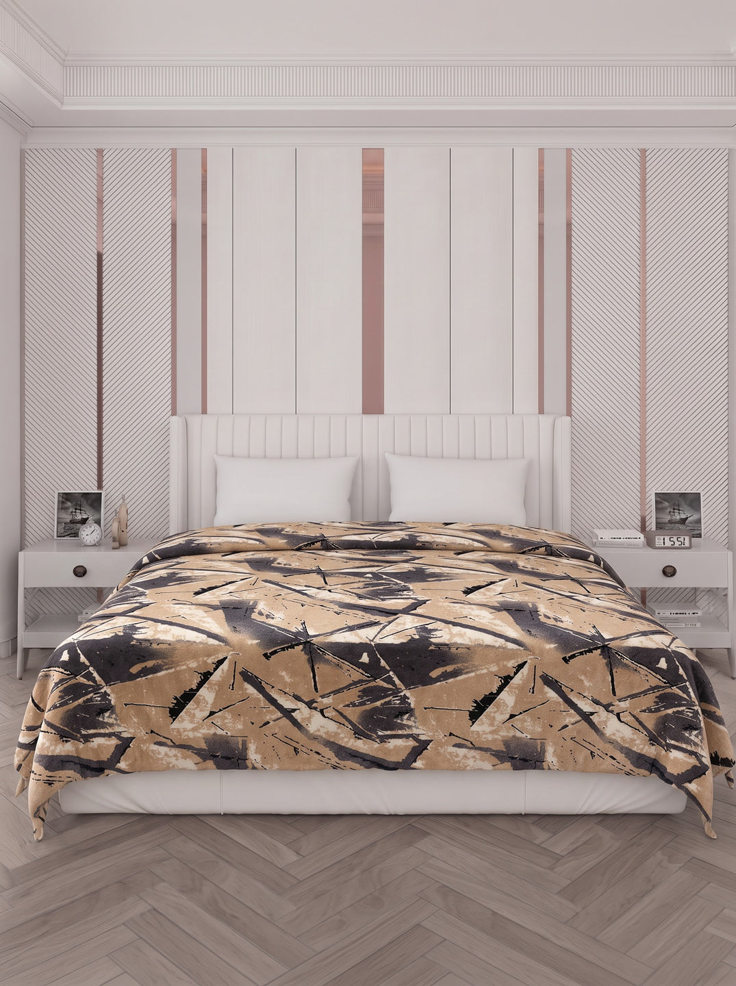 Printed Double Bed 150 GSM AC Blanket (Myra), Weight 1.2 kg