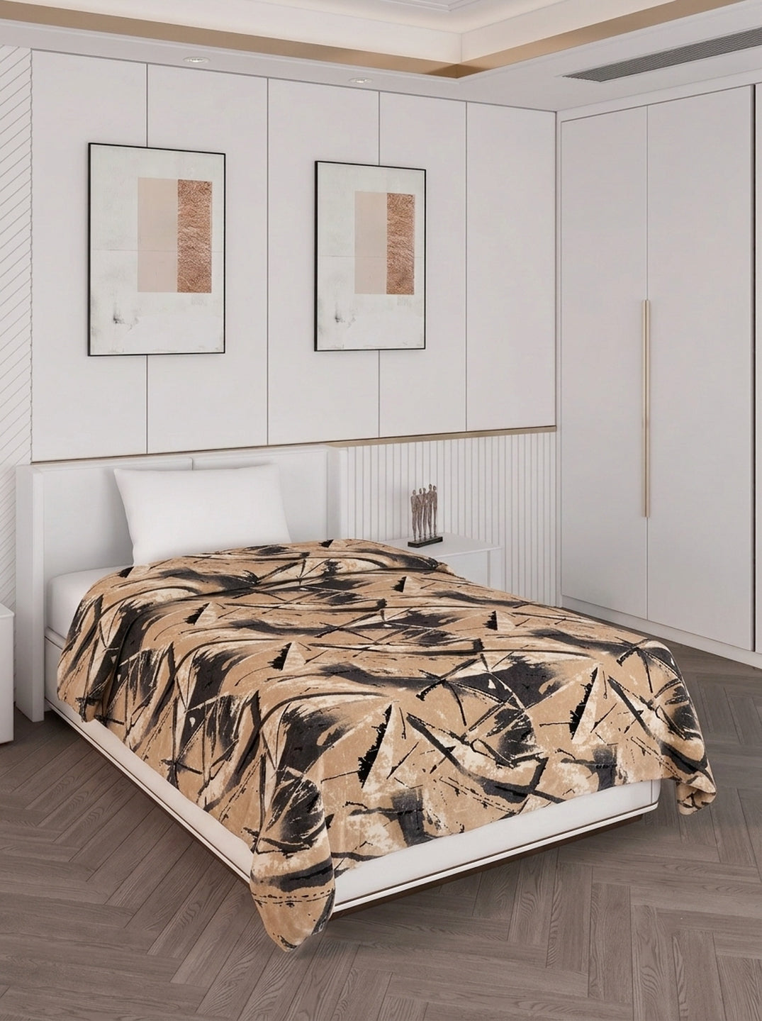 Printed Single Bed 150 GSM AC Blanket (Myra), Weight 800 gm