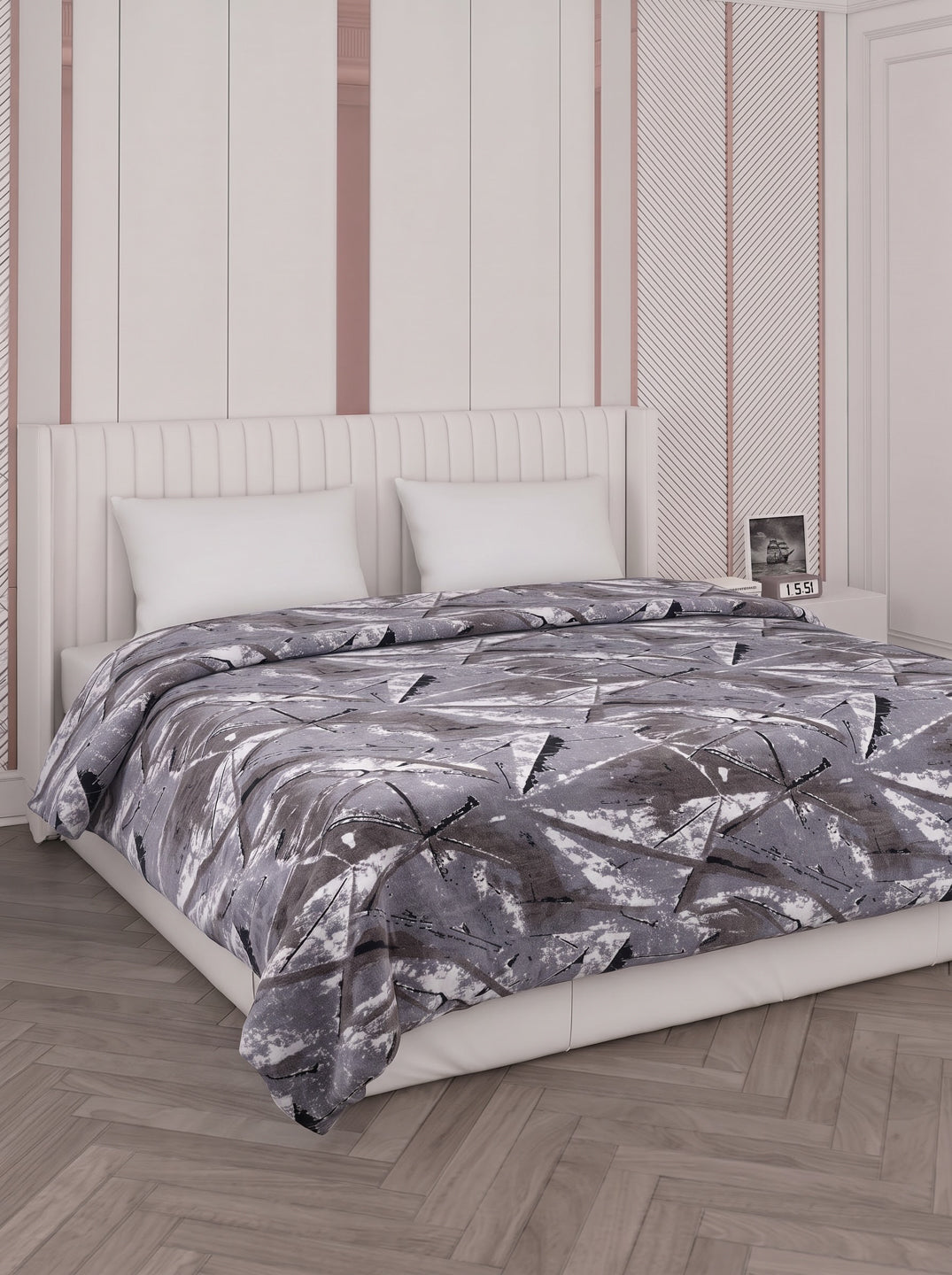 Printed Double Bed 150 GSM AC Blanket (Myra), Weight 1.2 kg
