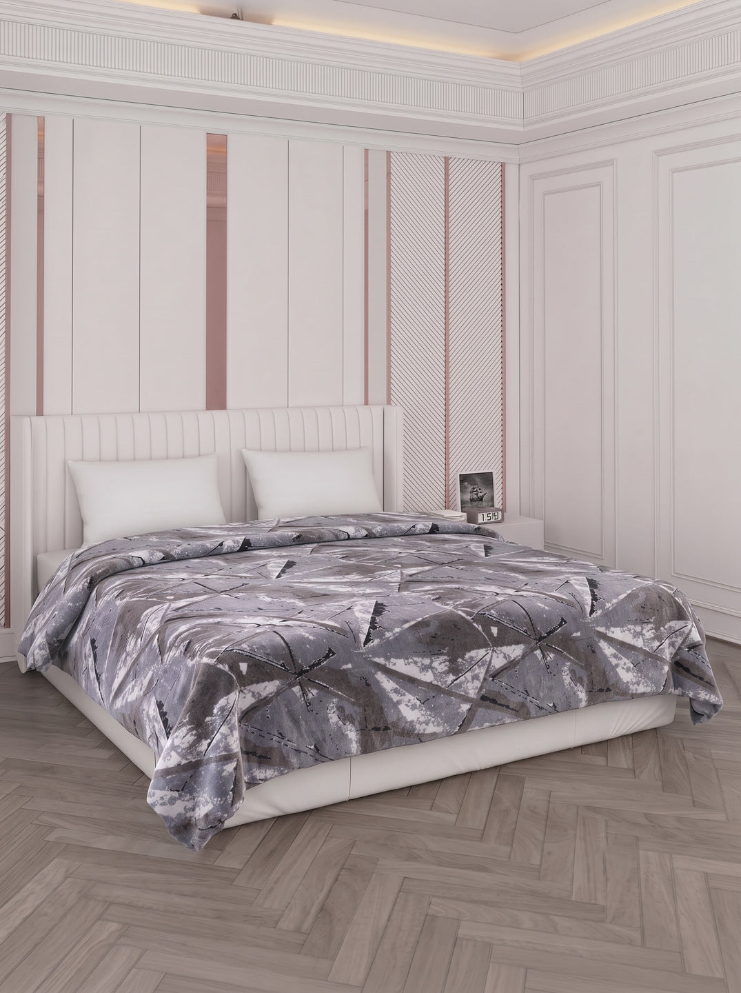 Printed Double Bed 150 GSM AC Blanket (Myra), Weight 1.2 kg