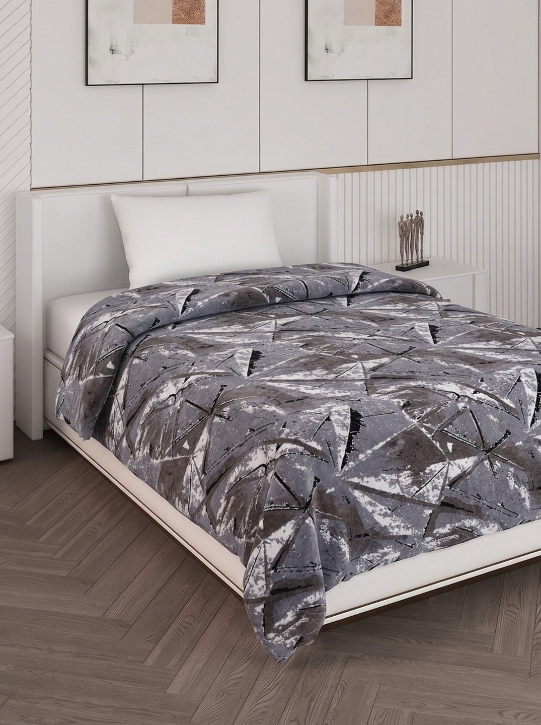 Printed Single Bed 150 GSM AC Blanket (Myra), Weight 800 gm