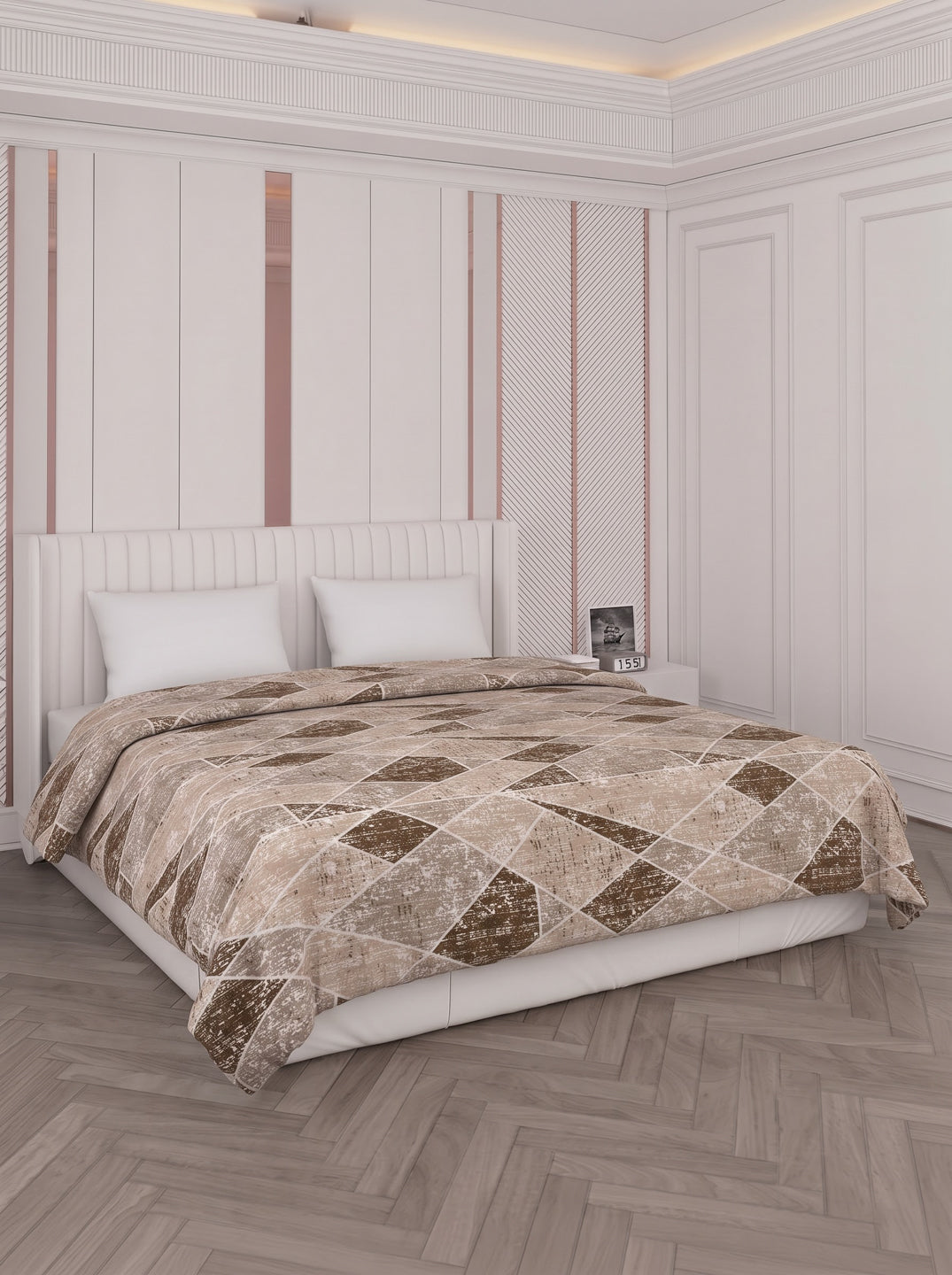 Printed Double Bed 150 GSM AC Blanket (Myra), Weight 1.2 kg