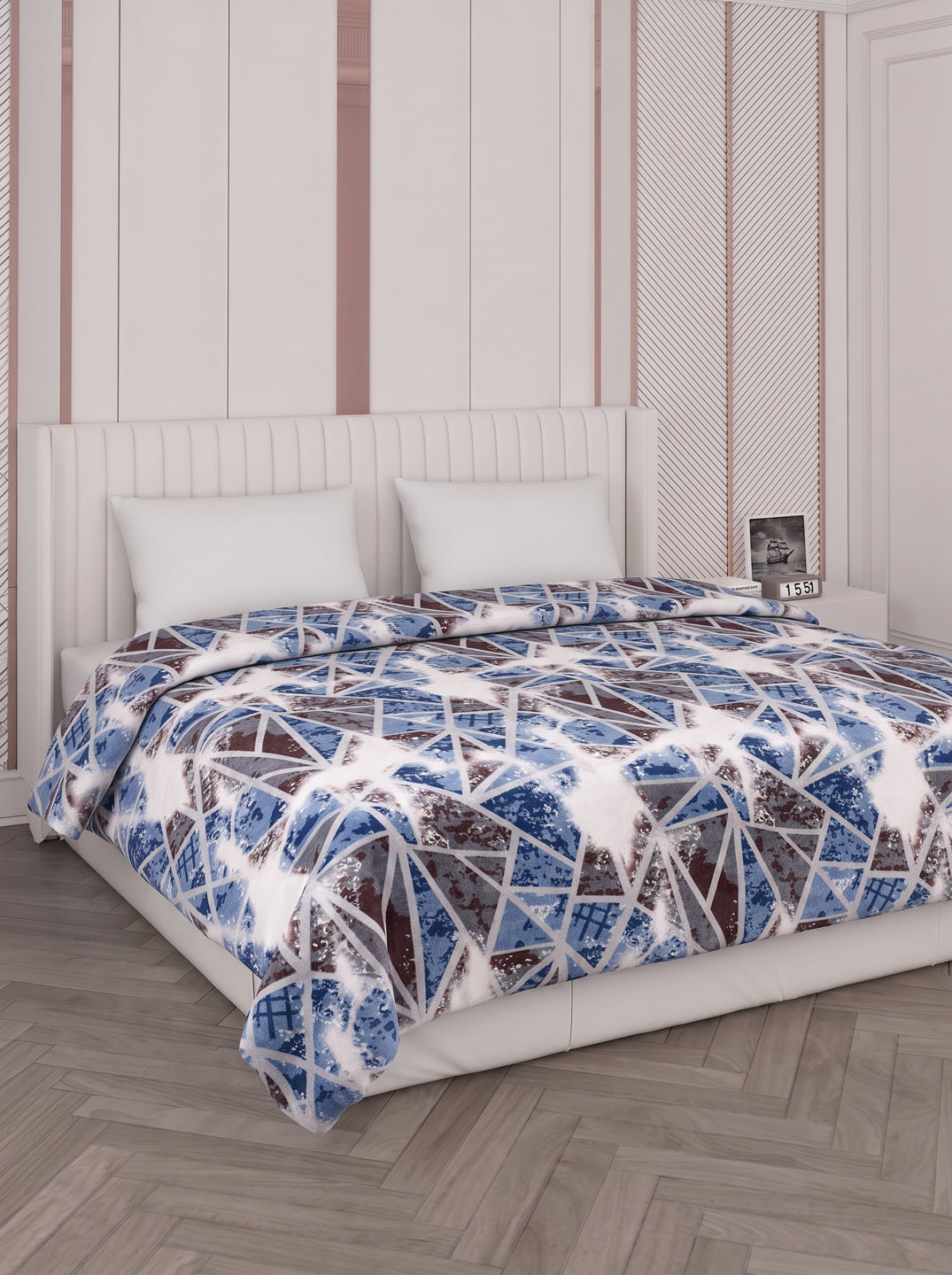 Printed Double Bed 150 GSM AC Blanket (Myra), Weight 1.2 kg