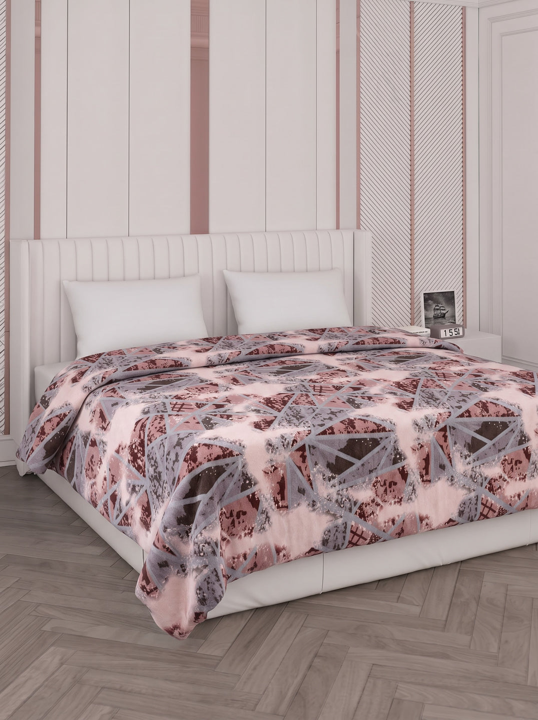 Printed Double Bed 150 GSM AC Blanket (Myra), Weight 1.2 kg
