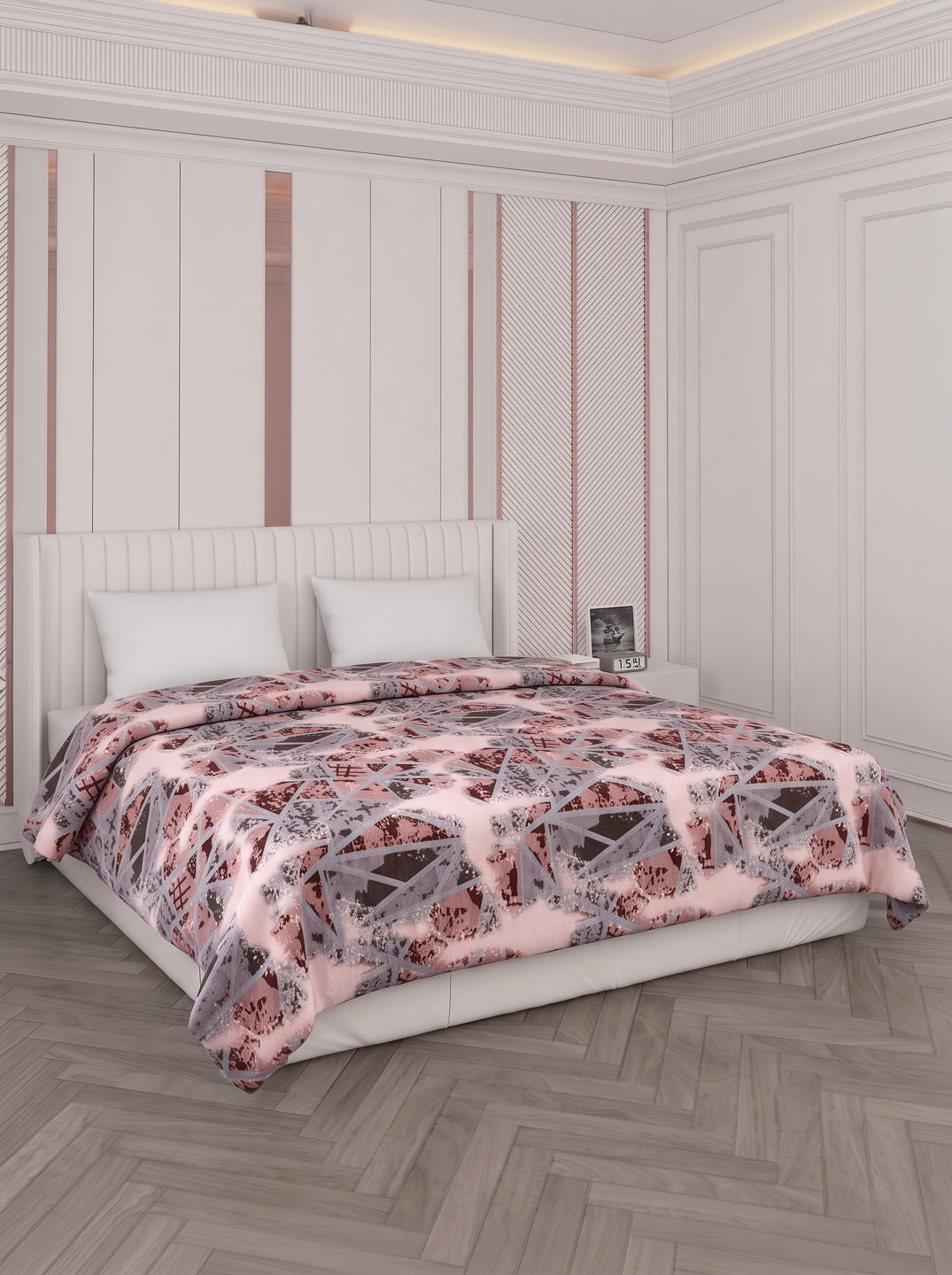 Printed Double Bed 150 GSM AC Blanket (Myra), Weight 1.2 kg
