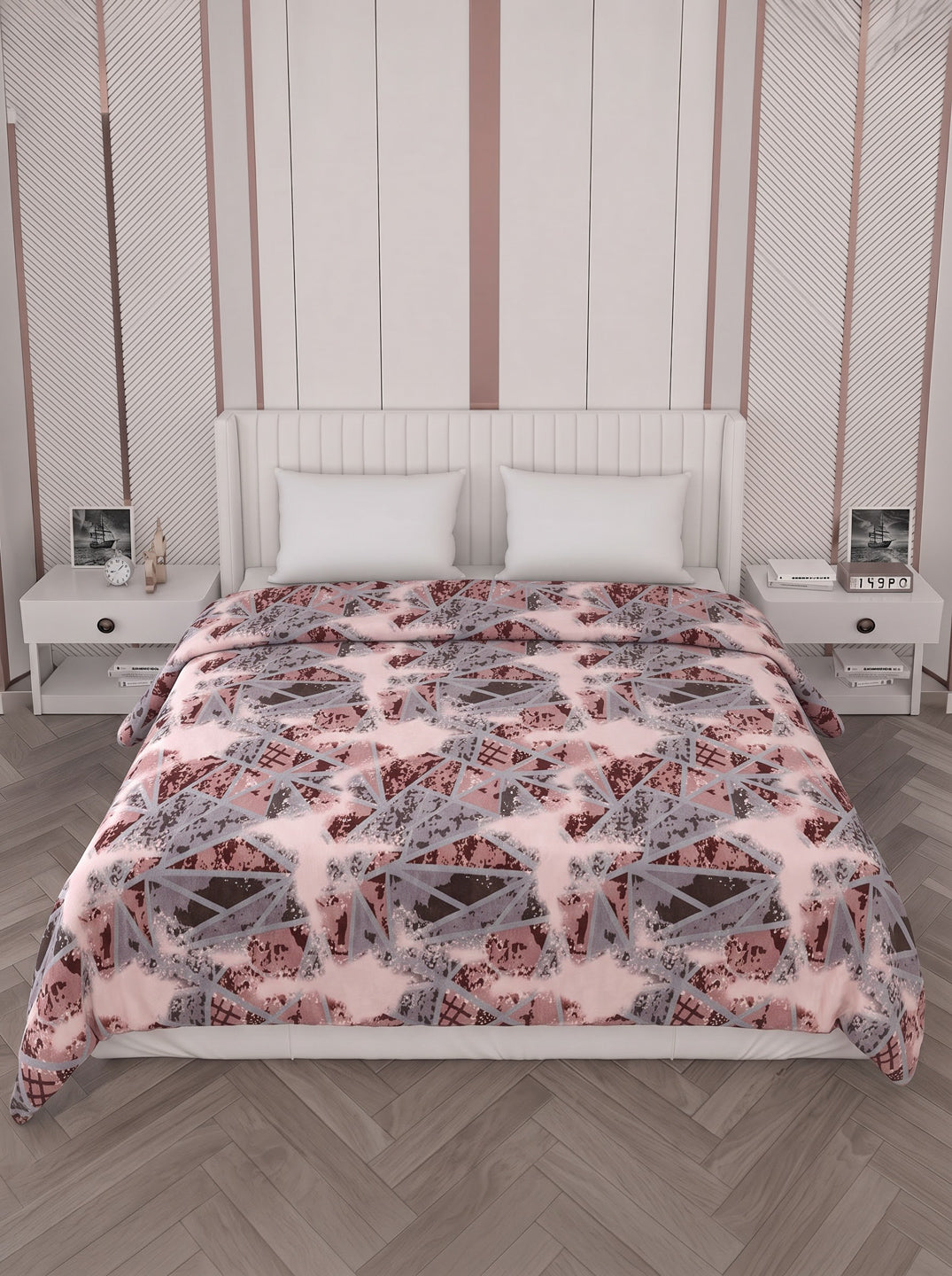 Printed Double Bed 150 GSM AC Blanket (Myra), Weight 1.2 kg