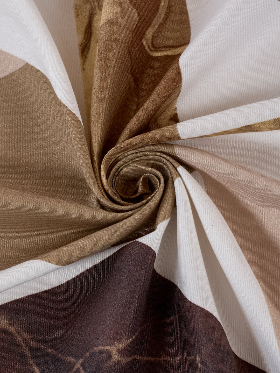 110 GSM Polyester Double Bed Bedsheet with 2 Pillow Covers Aromatica Collection