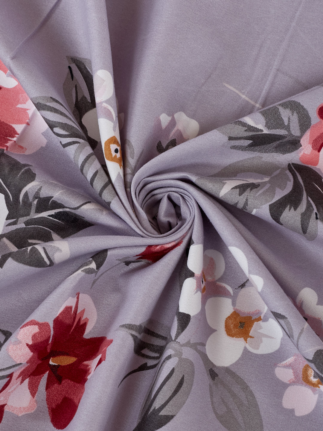 110 GSM Polyester Double Bed Bedsheet with 2 Pillow Covers Aromatica Collection