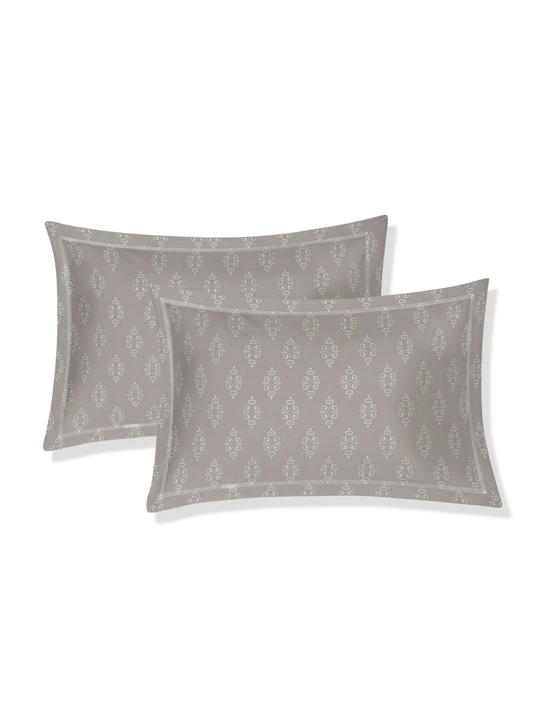 120 GSM Polyester Double Bed Bedsheet with 2 Pillow Covers Clara Collection