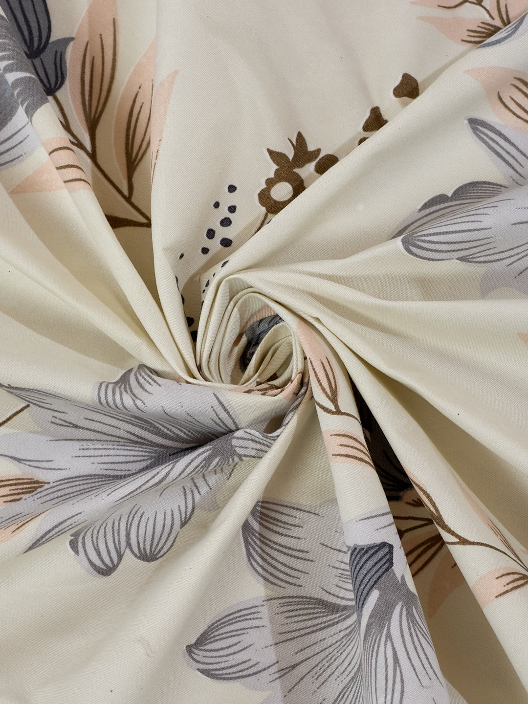 120 GSM Polyester Double Bed Bedsheet with 2 Pillow Covers Clara Collection