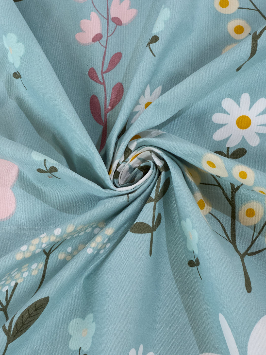 120 GSM Polyester Double Bed Bedsheet with 2 Pillow Covers Clara Collection