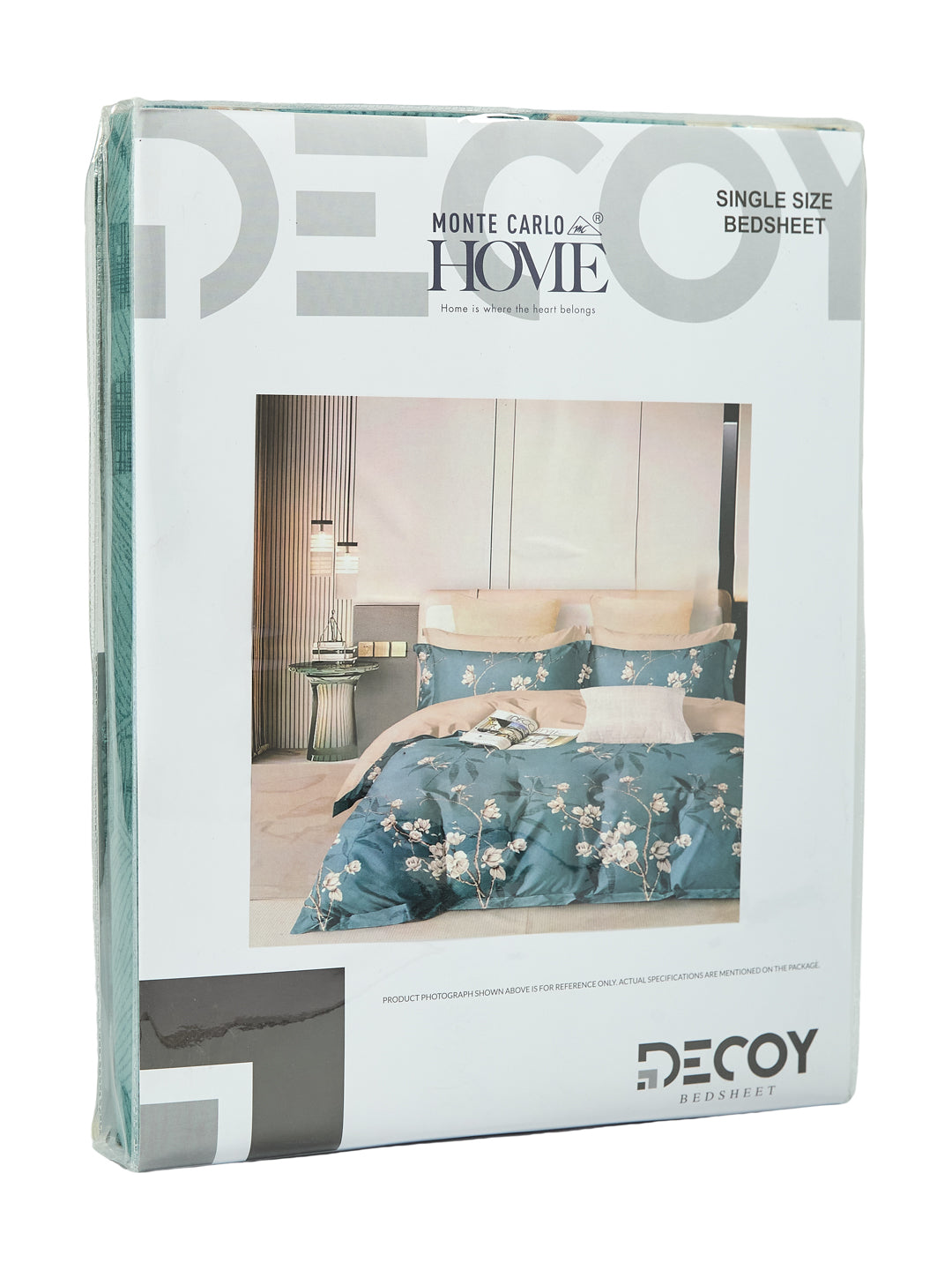 130 GSM Polyester Single Bed Bedsheet with 1 Pillow Cover Decoy Collection