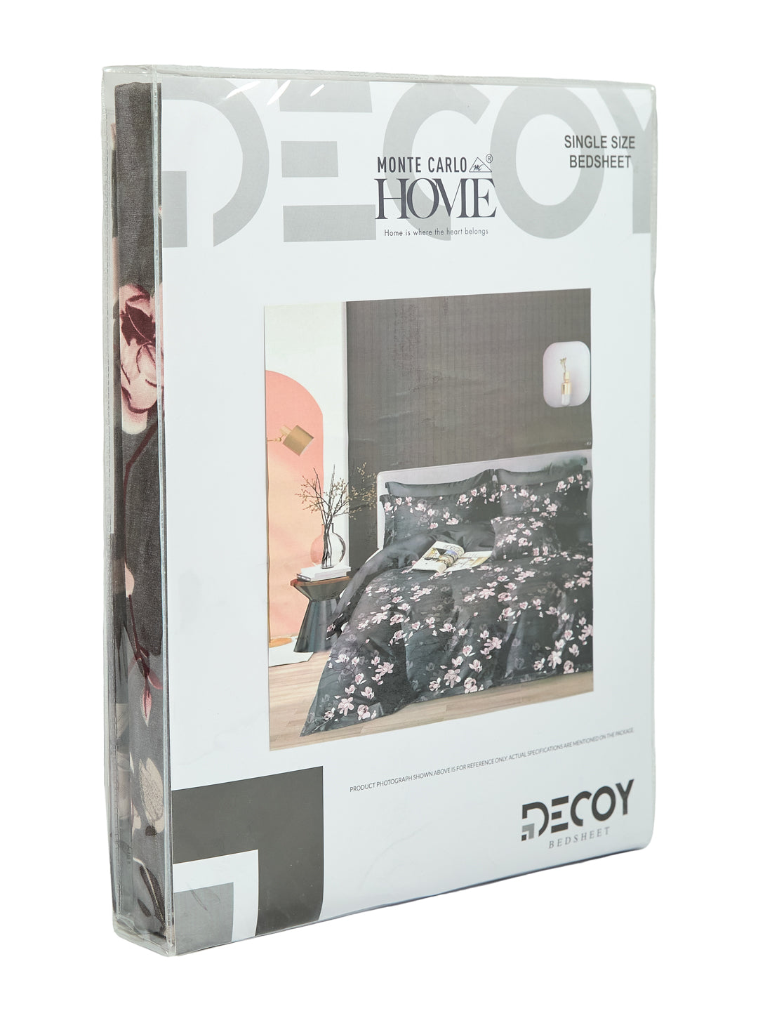 130 GSM Polyester Single Bed Bedsheet with 1 Pillow Cover Decoy Collection