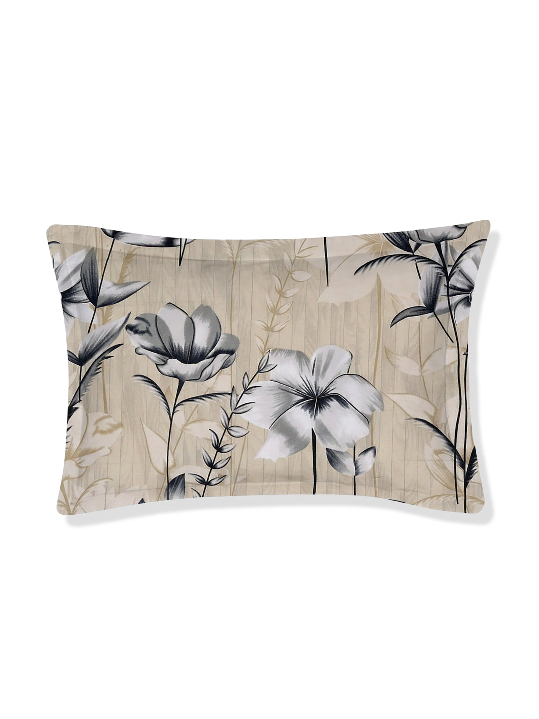 130 GSM Polyester Single Bed Bedsheet with 1 Pillow Cover Decoy Collection