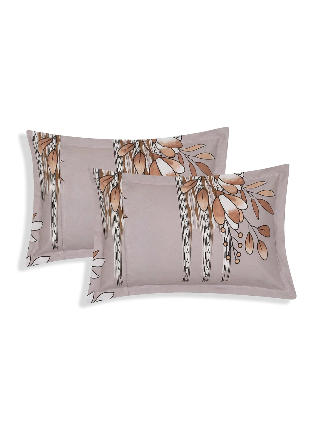 130 GSM Polyester Double Bed Bedsheet with 2 Pillow Covers Fashnik Collection