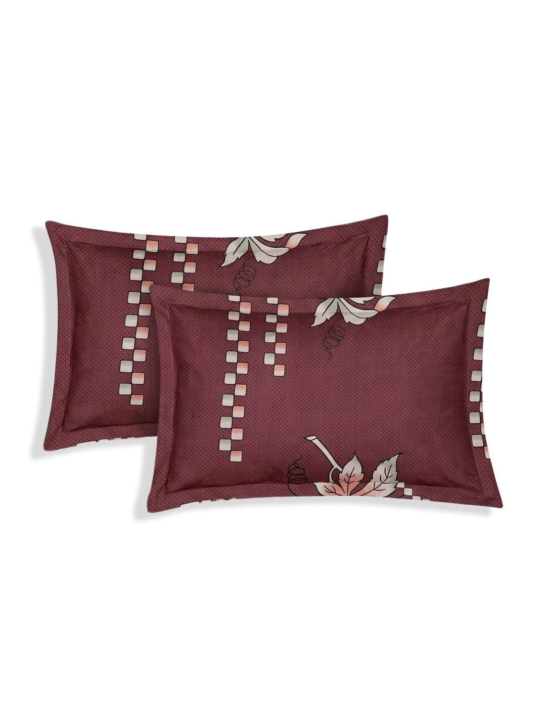 130 GSM Polyester Double Bed Bedsheet with 2 Pillow Covers Fashnik Collection