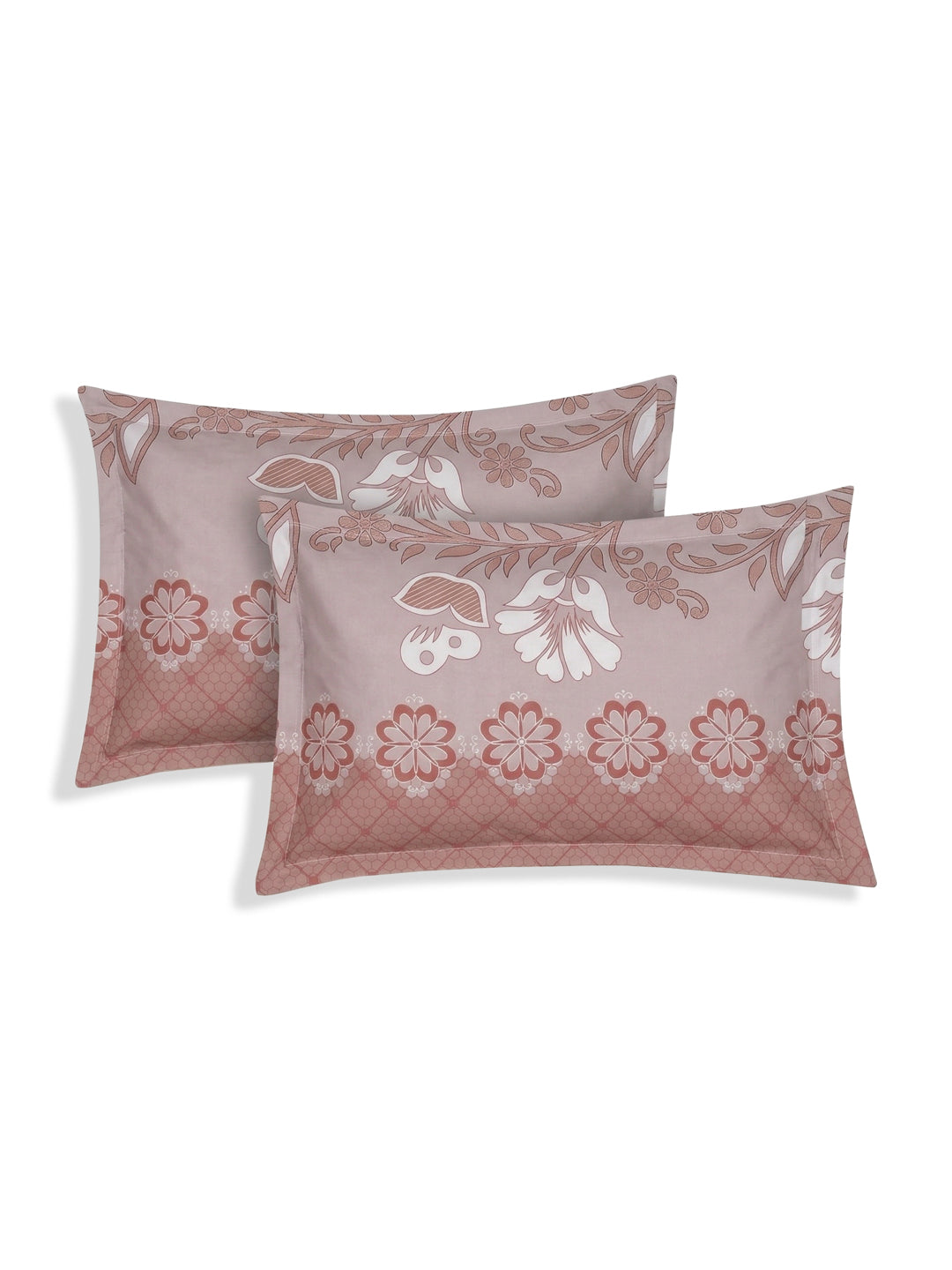 130 GSM Polyester Double Bed Bedsheet with 2 Pillow Covers Fashnik Collection