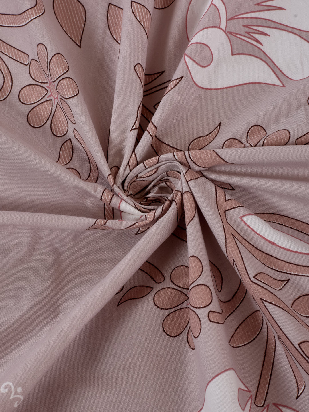 130 GSM Polyester Double Bed Bedsheet with 2 Pillow Covers Fashnik Collection