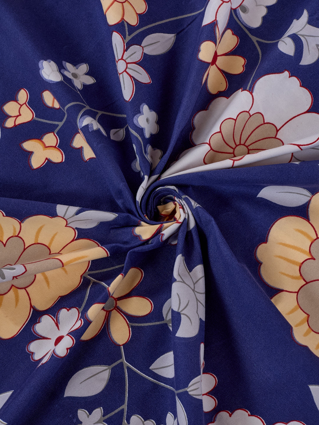 130 GSM Polyester Double Bed Bedsheet with 2 Pillow Covers Fashnik Collection