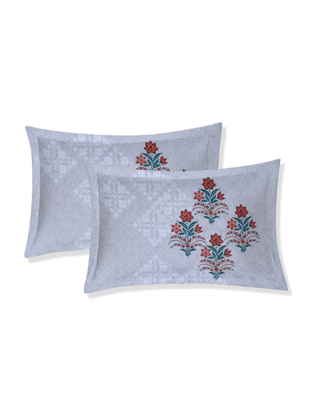 Premium 180 TC Pure Cotton King Size Bedsheet with 2 Pillow Covers Sanganeri Collection