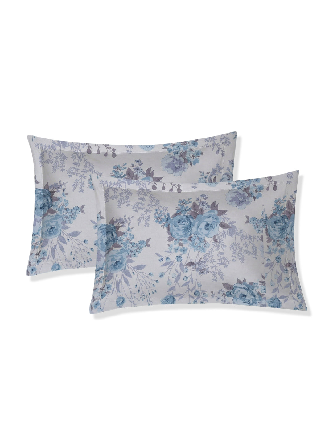 120 GSM Polyester King Size Bedsheet with 2 Pillow Covers Textura Jacquard Collection